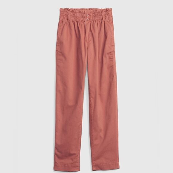 New With Tags Size 14 Plus Kids Smocked Smooth Woven Khaki Pants With Washwell - Picture 1 of 5